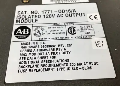 USED Allen-Bradley REV CO1 3D-71