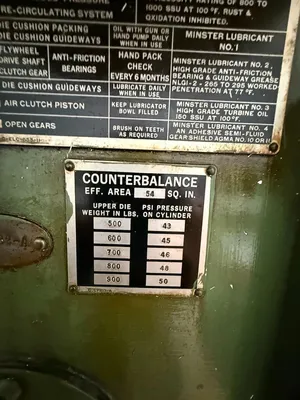 Used MINSTER P2-45 Straight Side Presses California US | Heavy Wall Consulting #1385503