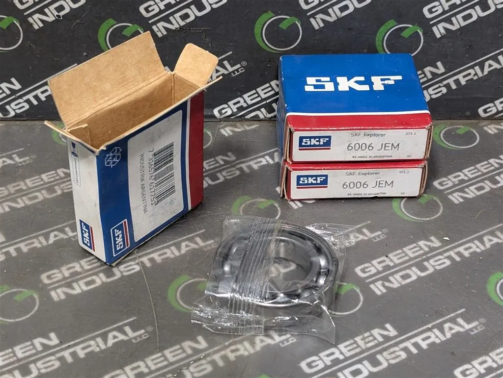 Lot of 3 SKF 6006 JEM Radial / Deep Groove Roller Bearings 30x55x13mm New NIB