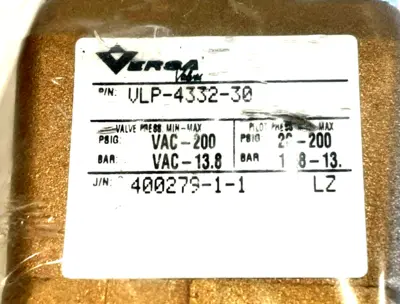 NEW VERSA VLP-4332-30 4 WAY BRASS VALVE VLP433230