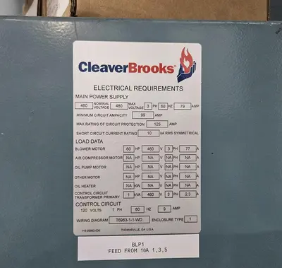 Used 2018 CLEAVER BROOKS CBEX-E-700-700-150ST Boilers Ohio US | C3 SURPLUS LLC #1399308