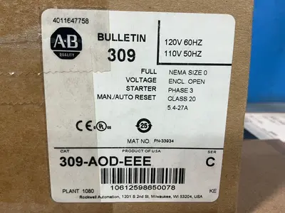 Used ALLENBRADLEY 309AODEEE Starters Ohio US | HGR 24 #1478441
