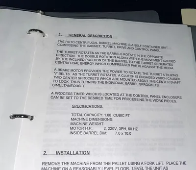 ROTO-FINISH RCB-8 Miscellaneous, Finishing | Machinery Central (8)