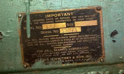 USED WHITNEY DOUBLE-SPINDLE SHAPER