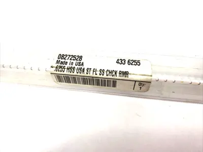 Used Yankee Reamer 8-Flute Straight Shank HSS Chucking Reamer 0.6255" Dia Reamers Michigan US | Maverick Industrial Sales #1402128