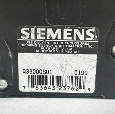 Used SIEMENS Q33000S01 Miscellaneous Equipment (Electrical & Power) Ohio US | Surplus Asset Holdings #1309755