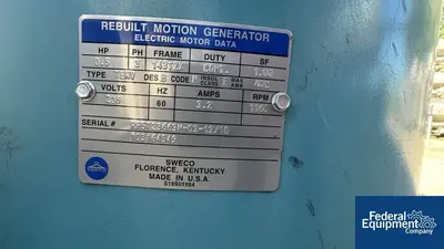 USED SWECO Sweco Vibro Energy Grinding Mill