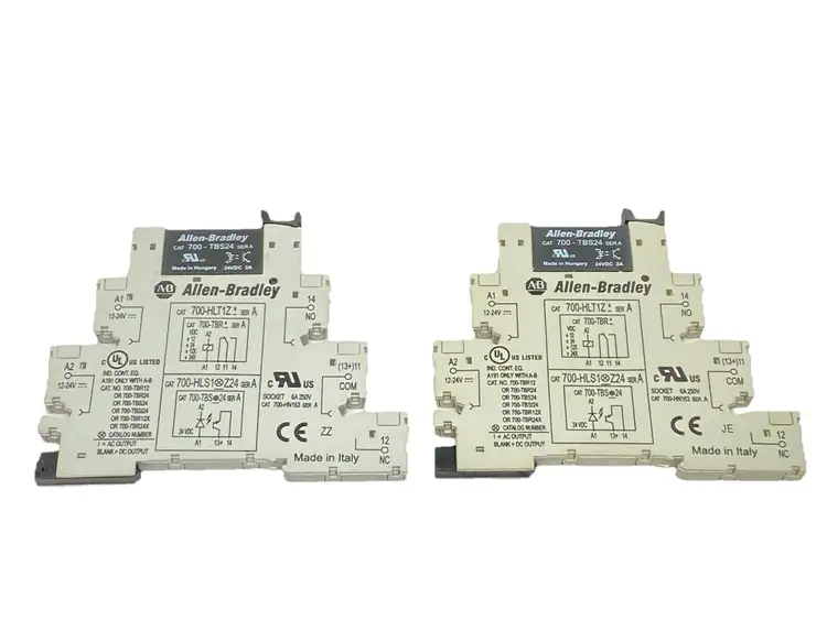 Used ALLEN-BRADLEY SER A TERMINAL BLOCK RELAY 2A 24VDC LOT OF 2 Terminal Blocks | Maverick Industrial Sales #1098886