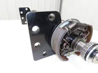 Landoll Front Axle Hub & Brake Assembly Removed From LSC30 Stand On Forklift
