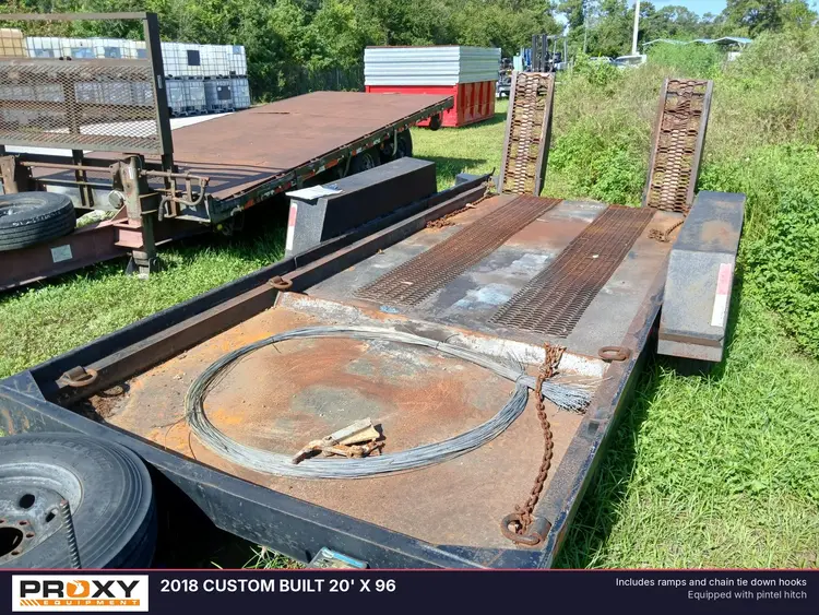 Used 2018 CUSTOM BUILT 20' X 96 Flatbed Trailers Florida US | Proxy Equipment #1378416