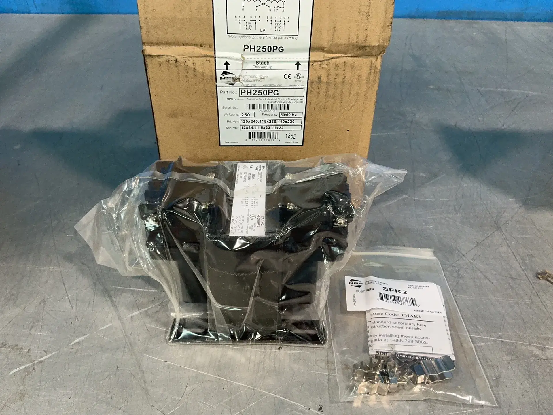 New | in-Stock HAMMOND POWER SOLUTIONS INC. PH250PG Transformers Ohio US | HGR 24 #1478099