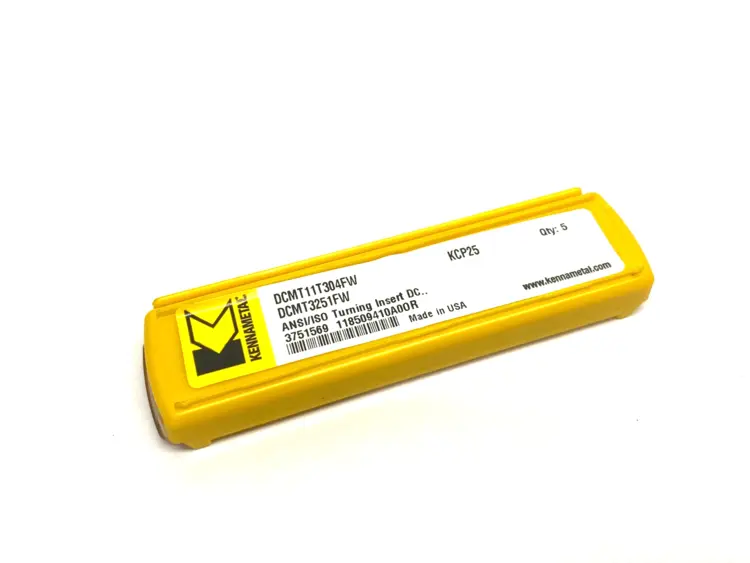 New | in-Stock KENNAMETAL DCMT-FW SCREW-ON INSERTS GRADE KCP25 DCMT11T304FW Nuts & Screws | Maverick Industrial Sales #1106182