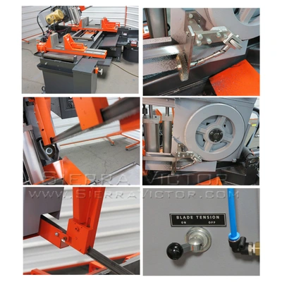 HE&M H105A-C Horizontal Bandsaws Auto | Sierra Victor Industries (6)