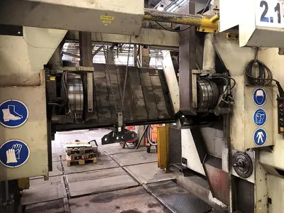USED HEGENSCHEIDT PN 190 CNC PORTAL WHEELSET LATHE