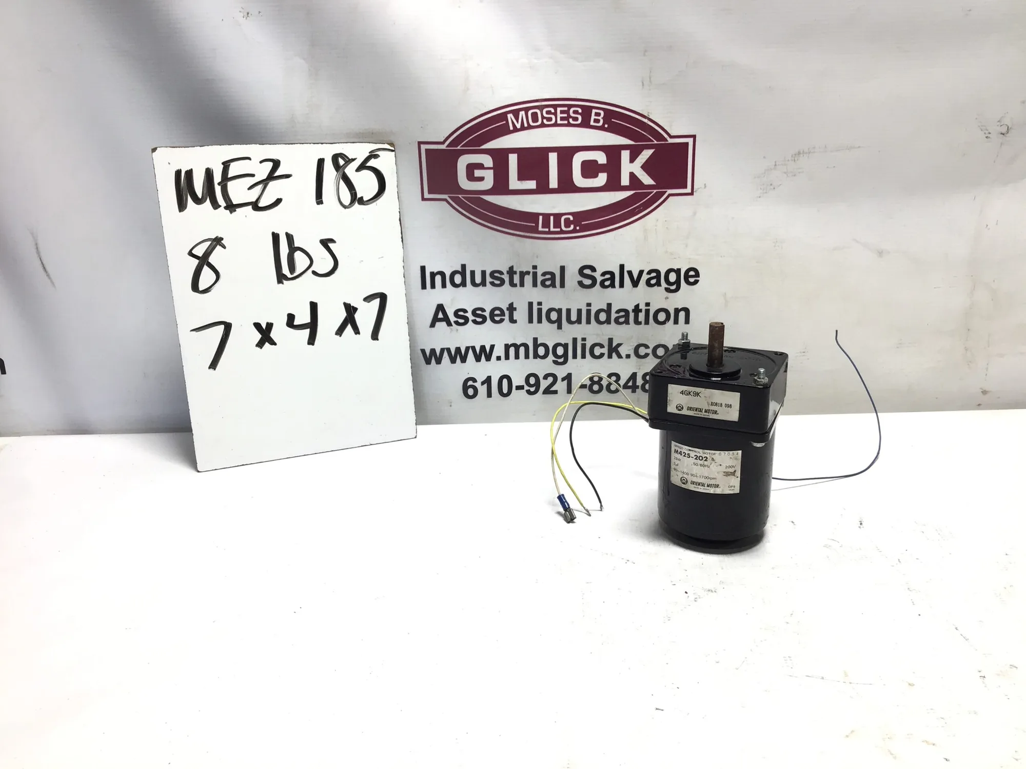 ORIENTAL MOTOR INDUCTION MOTOR 4GK9K M425-202 Stepper Motor