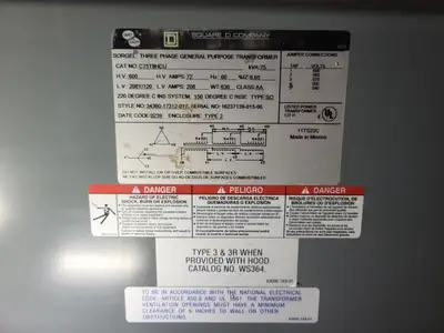 USED 2002 SQUARE D C75T8HCU
