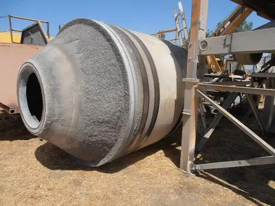 Mixer, Tumble, 80" x 150", C/st, Spirals, Hopper Feed #C739934