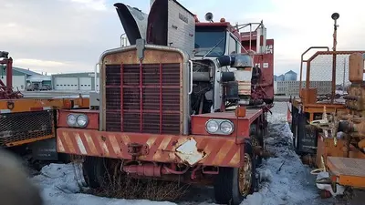 USED 1981 KENWORTH C500 CONVENTIONAL 4 AXLE OILFIELD PUMP TRUCK