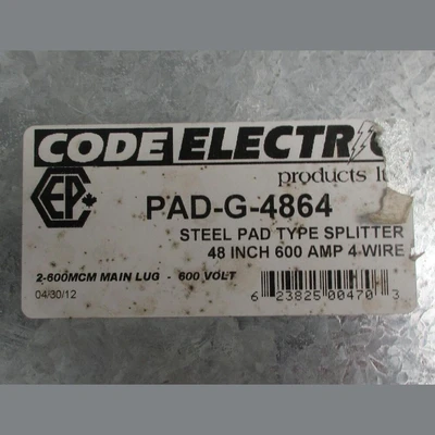 USED CODE ELECTRIC PAD-G-4864