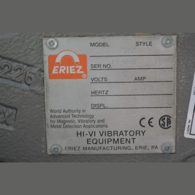 Eriez Magnetic Separator and Vibrating Feeder