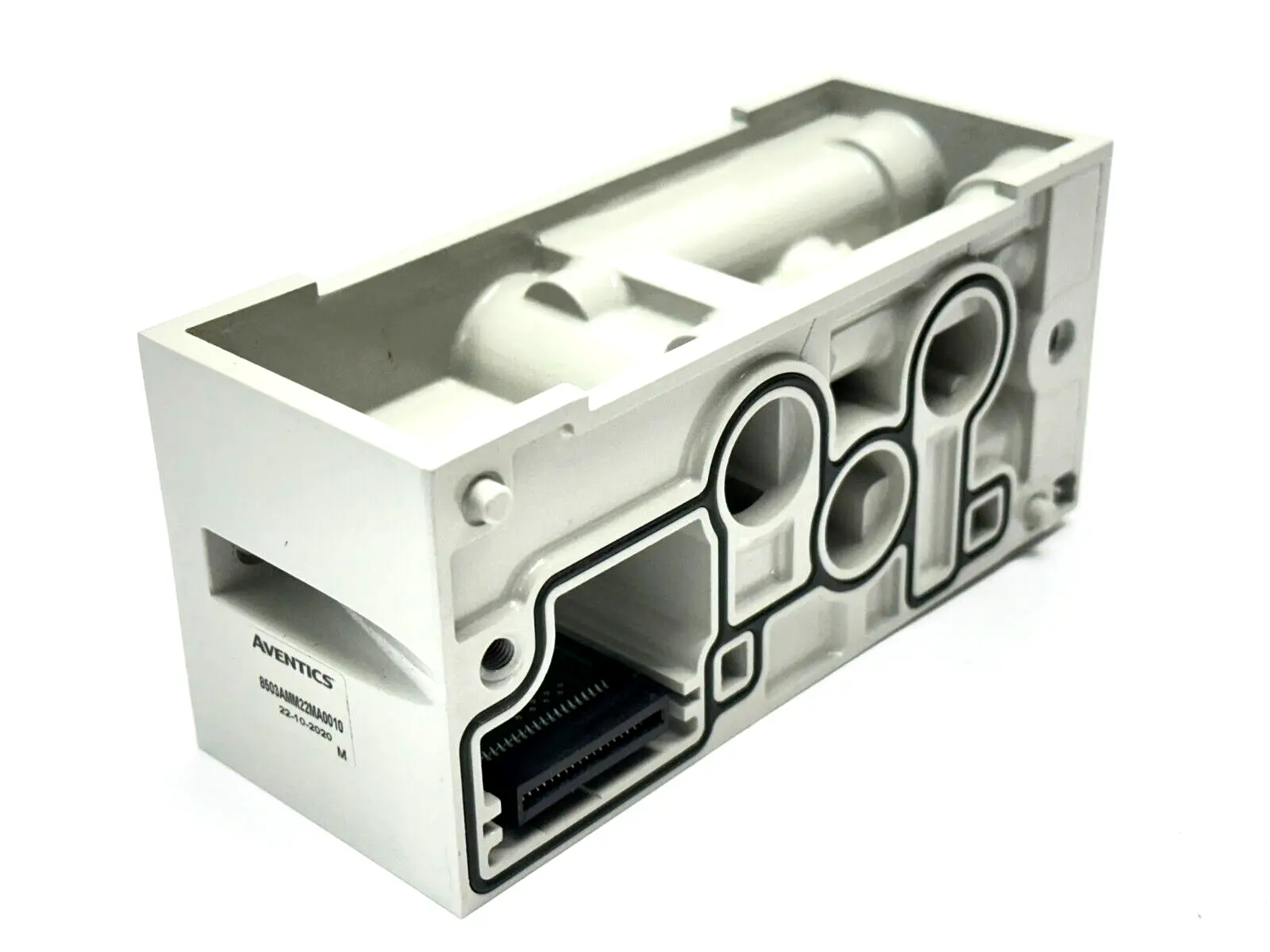 Used Aventics 2 Station Manifold Block 1/4" NPT Parts (Hydraulics and Pneumatics) Michigan US | Maverick Industrial Sales #1487610