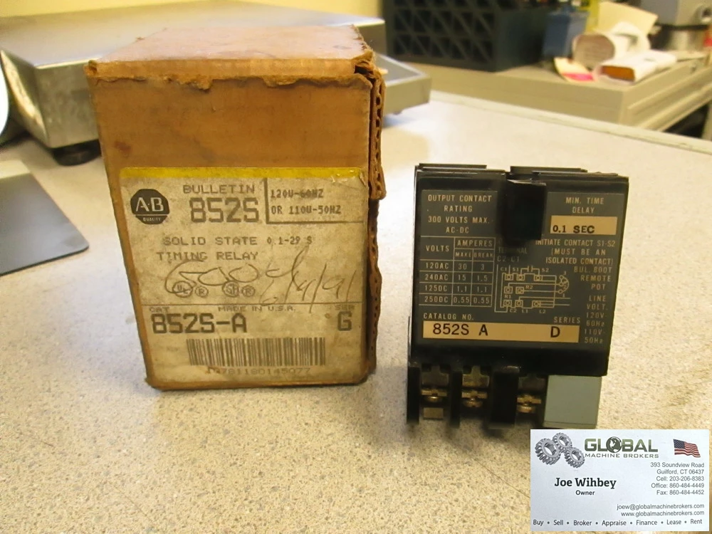 Allen Bradley Solid State Timing Relay 852S-A, Series D, 0.1 Sec Delay