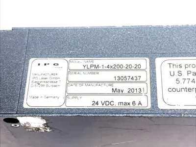 USED IPG 20W PULSED FIBER LASER 1064NM
