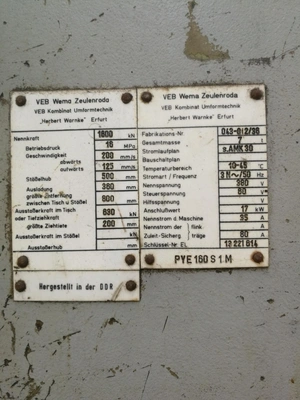ZEULENRODA Hydraulic Press, 2× available