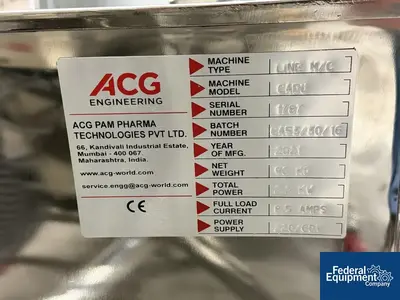 Used ACG _UNKNOWN_ Capsule Fillers Ohio US | Federal Equipment Company #1339971