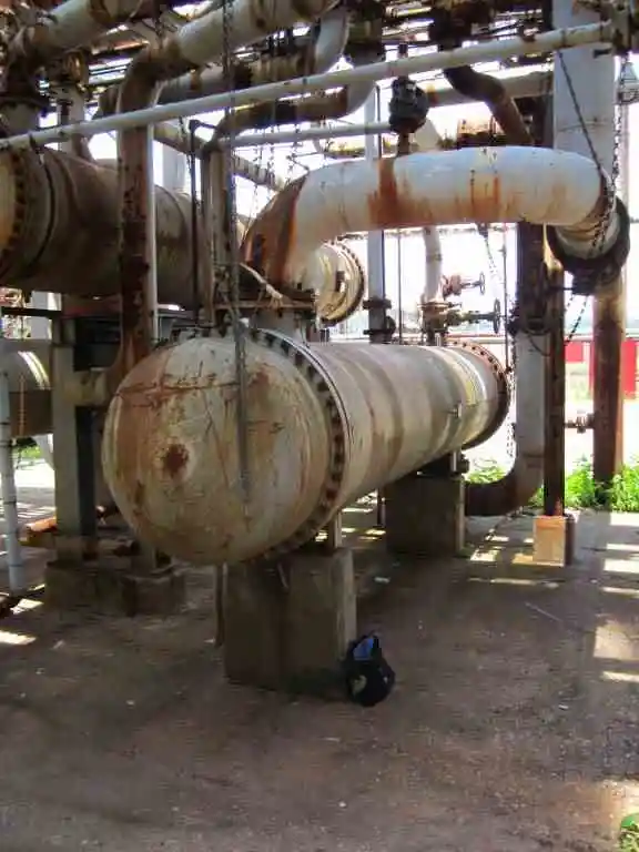 2852 sq ft advanced process systems inc. stainless steel shell & tube heat exchanger