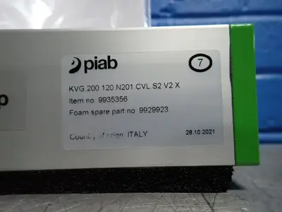 Used PIAB KVG.200.120.N201.CVL.S2.V2.X Miscellaneous MRO Ohio US | HGR 24 #877621