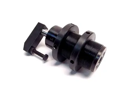 USED CARR LANE ROEMHELD BLACK THREADED AIR POWERED SWING CLAMP