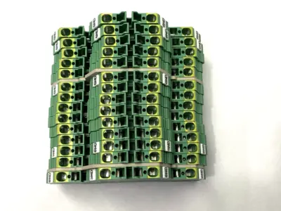 USED WEIDMÜLLER DOUBLE LEVEL TERMINAL BLOCK ZDK 2,5PE LOT OF 14