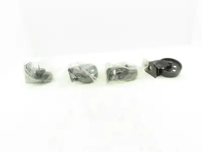 4" Cast Swivel Caster Wheels Two With Locking Break VTG Look Lot of 4