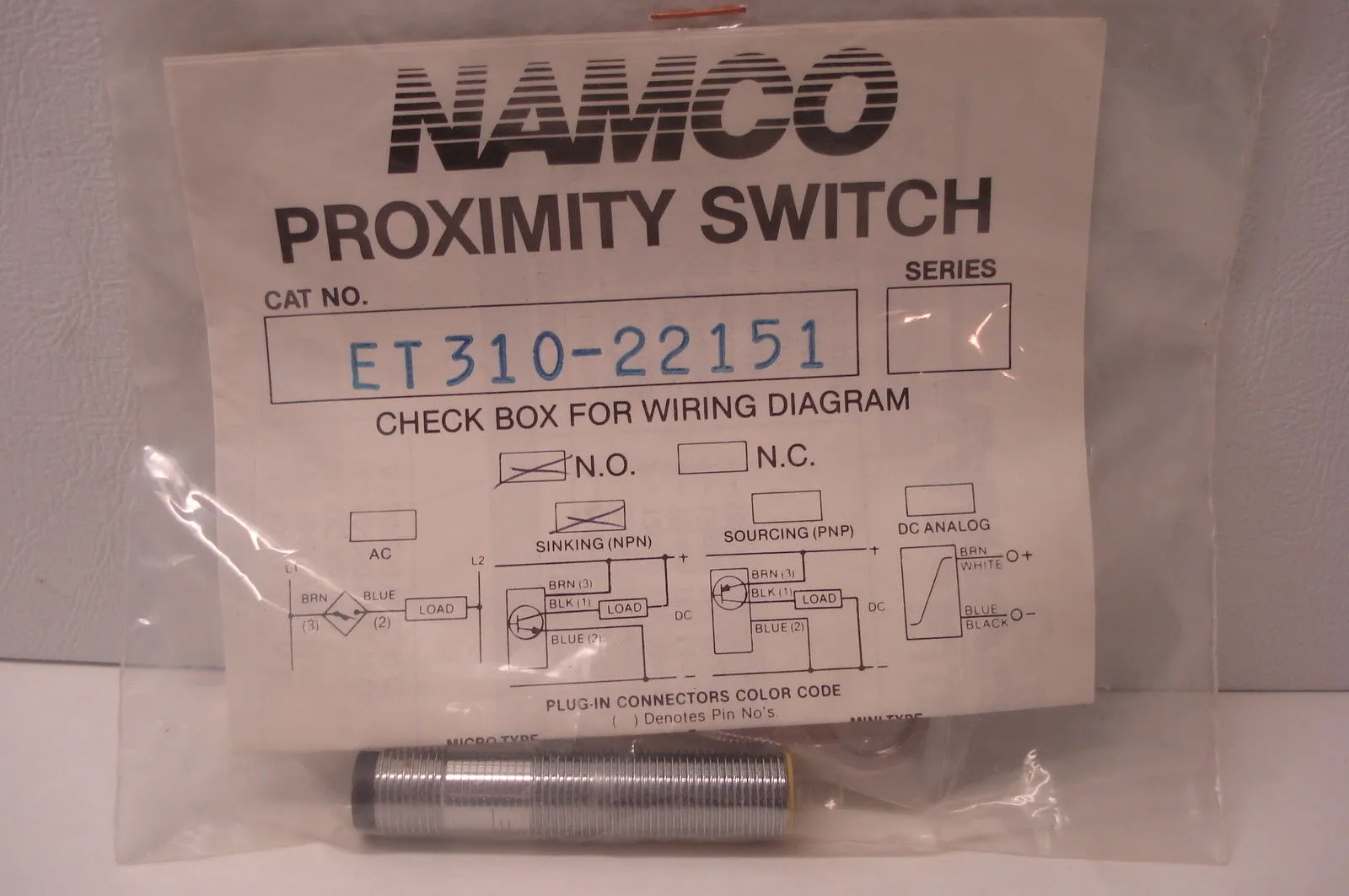 NEW NAMCO ET310-22151 PROXIMITY SWITCH