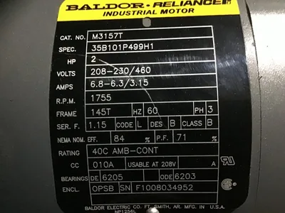 Penn Barry Power 2 Hp Ventilator D 18CCW UB -NOS