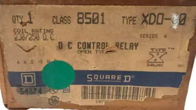 NEW SQUARE D 8501XD060 DC CONTROL RELAY SER. A 8501XD060