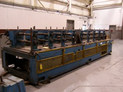 9 STAND DAHLSTROM ROLL FORMER, 30" ROLL SPACE, 2" DIA ROLLERS, AMS CONTROL, MINSTER AIR CLUTCH/BRAKE