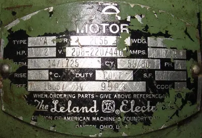 SPC6518  Blower centrifugal fan AMF .5 hp, Cast Iron