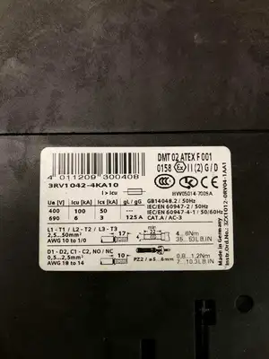 Siemens 3RV1042-4KA10 Sirius CIRCUIT-BREAKER SIZE S3 57-76A