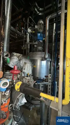 USED Buss ChemTech 6.3 Sq Meter / 67 Sq Ft Buss SMS Thin Film Evaporator, 904L S/S, 3.2/16 Bar