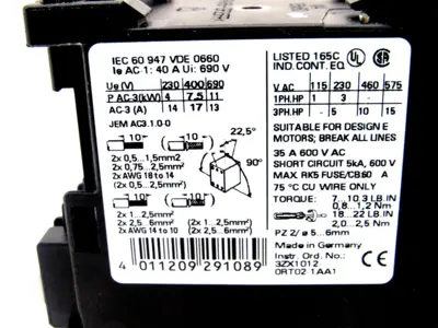 NEW SIEMENS 3RA1120-4AA25-0BB4 STARTER COMBINATION 3RA11204AA250BB4