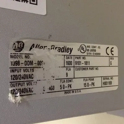 USED ALLEN BRADLEY 1398-DDM-009X-DN