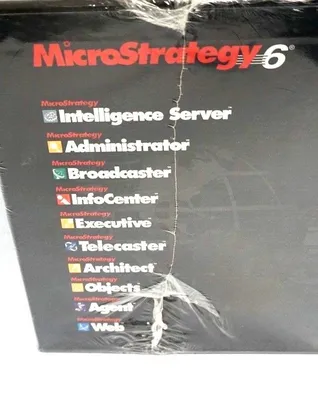 NEW MICROSTRATEGY 6 INTELLIGENCE SERVER SYSTEM INCLUDES CD ACCESS KEY