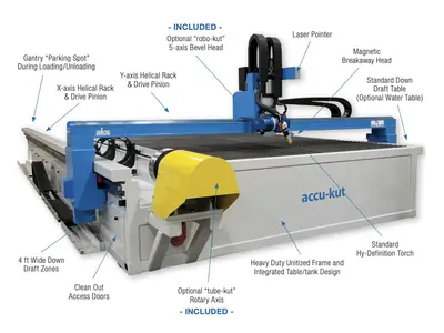 Used 2012 AKS ACCU-KUT 812 Plasma Cutters | Machine Factory Outlet #1267147