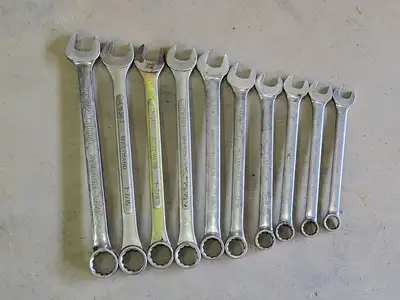 7/8" - 1-1/2" Combination Wrench Set (10pcs)