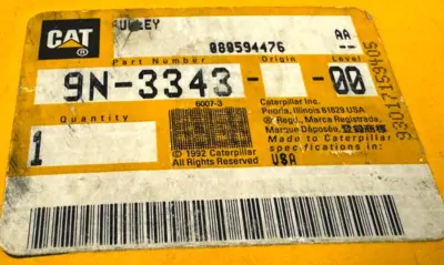 NEW CATERPILLAR 9N-3343 PULLEY 080594476