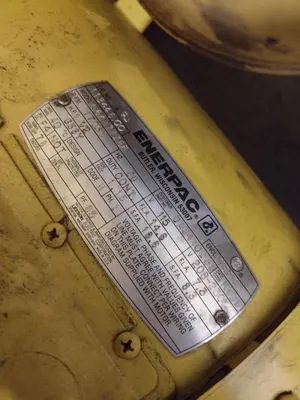 CAT CRIMPUTER HOSE CRIMPING & COUPLING PRESS , WITH TOOLING DIES & ENERPAC HYDRUALIC UNIT: YOBRO #24865