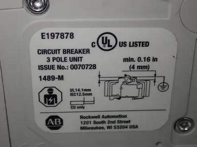 New | in-Stock ALLEN BRADLEY 1489M3D080 Circuit Breakers | HGR 24 #731912
