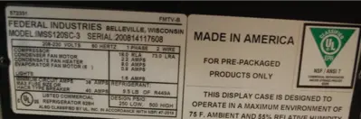 Used _UNKNOWN_ NUMBER: Display Refrigerators Michigan US | Grocery Equipment Sales #1411392